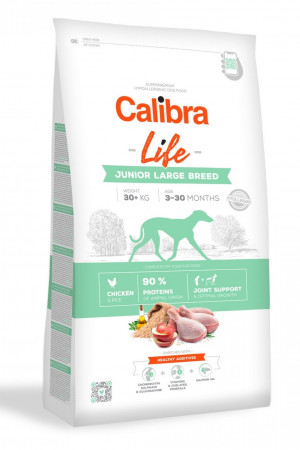 Calibra Dog Life JUNIOR LARGE Chicken - sausā barība suņiem 2.5kg